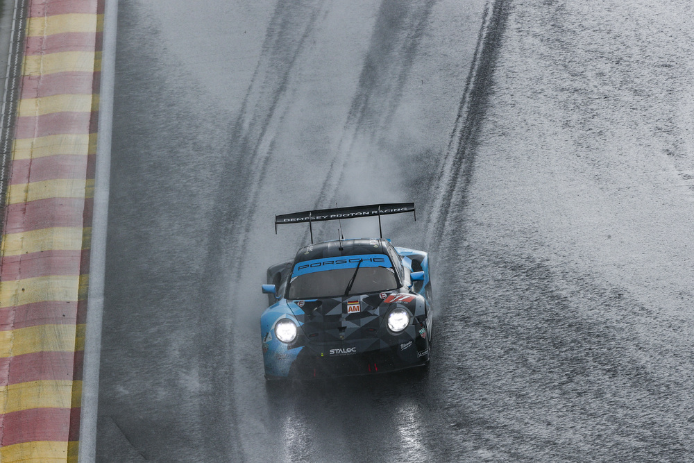 Porsche wins GTE-Am class in wet and wild FIA WEC 6 Hours of Spa