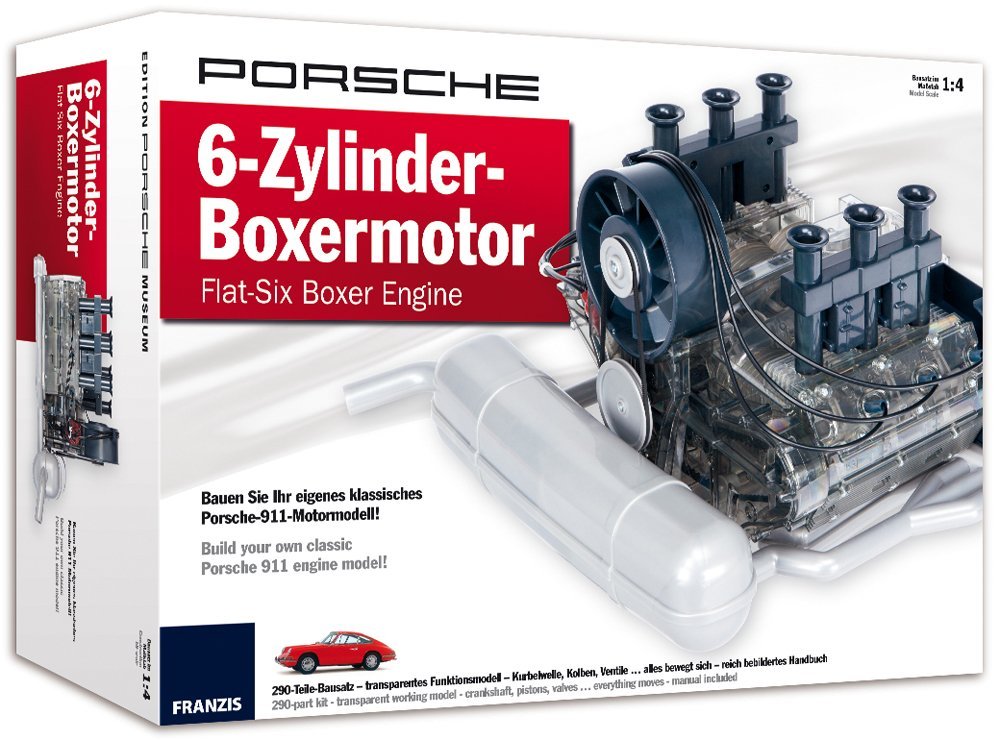 working scale model porsche boxer engine