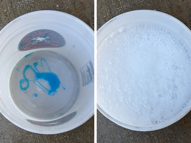 adam's car shampoo bucket test