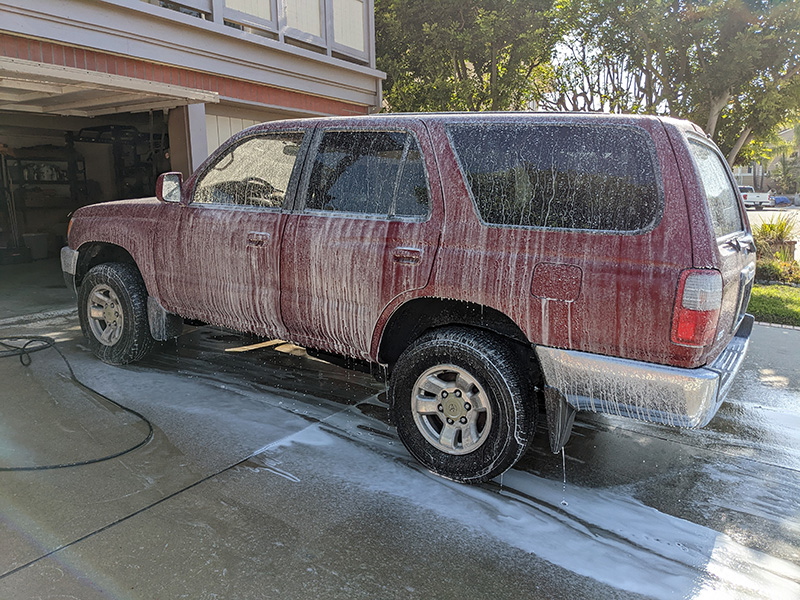mothers california gold car wash foam cannon test