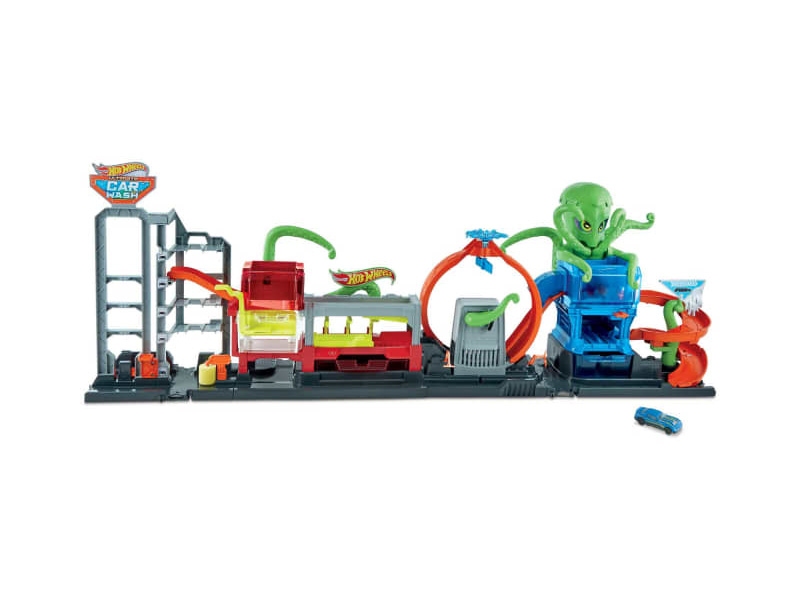 hot wheels city ultimate octo car wash playset