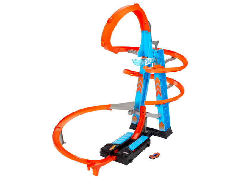 hot wheels sky crash tower track set