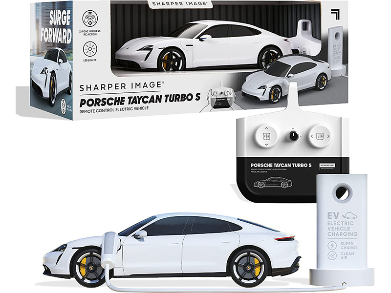 sharper image 1:20-scale porsche taycan turbo s remote control car