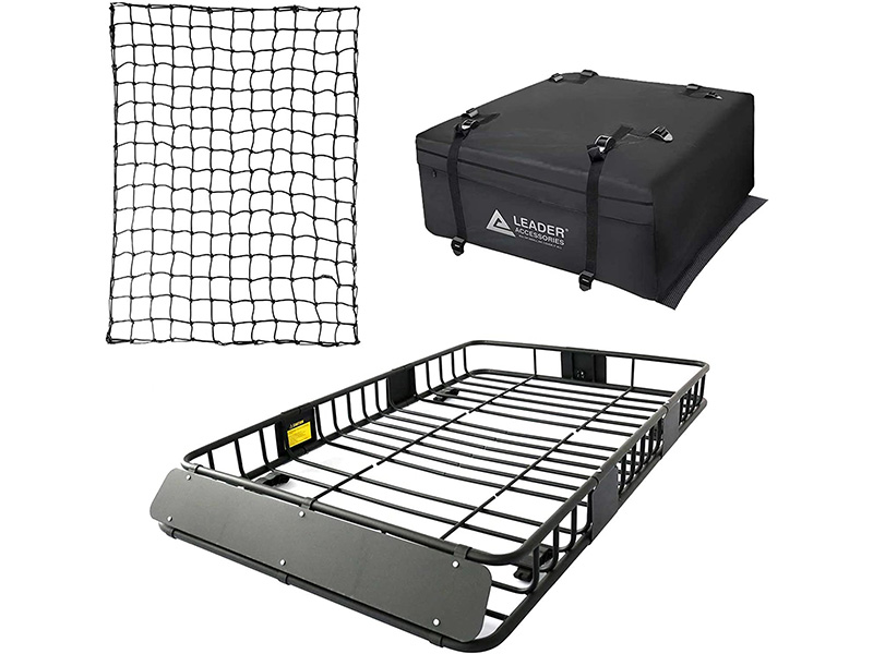 leader accessories roof rack cargo basket set