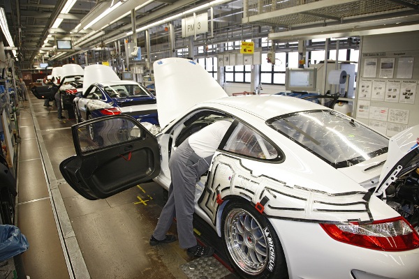 Porsche 911 GT3 Cup being produced in Stuttgart
