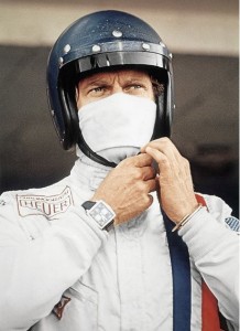 Steve McQueen wearing a Tag Heuer Monaco in Le Mans