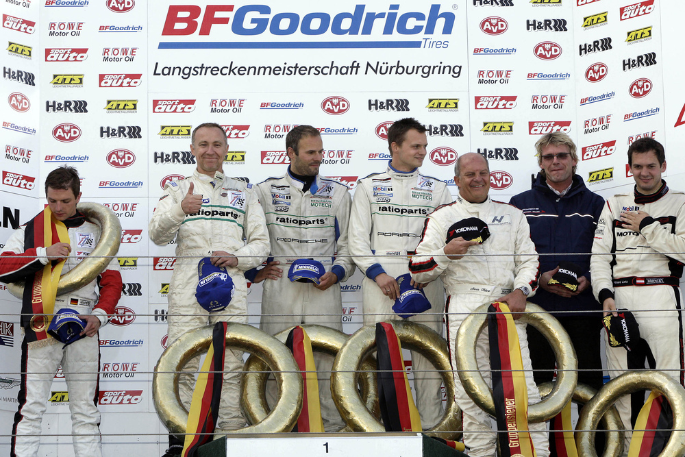 BF Goodrich Langstreckenmeistershaft Nürburgring Arno Klasen Marcel Tiemann Marc Lieb von links nach rechts