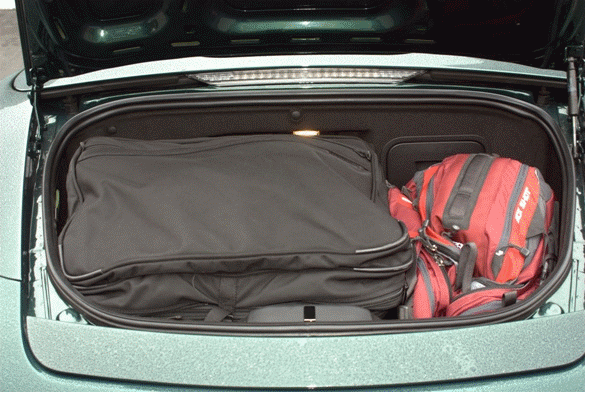 porsche boxster rear luggage space
