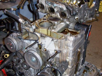 A seized porsche carrera motor