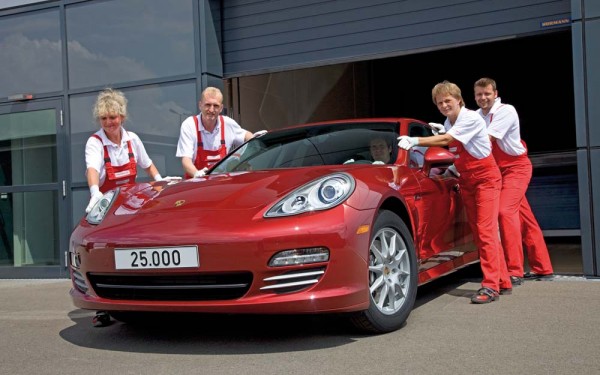 Ruby Red Porsche Panamera is the 25000th sedan to be produced