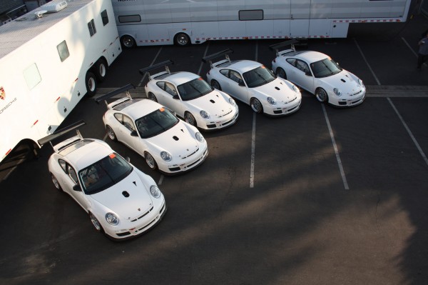 5 2011 Porsche GT3 Cup cars for Grand Am