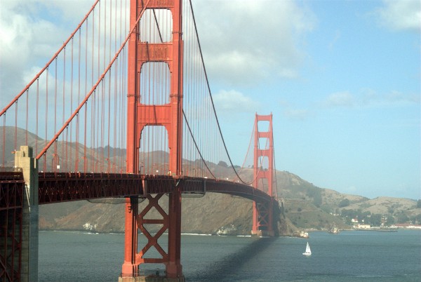 Golden Gate Bridge as seen from the park