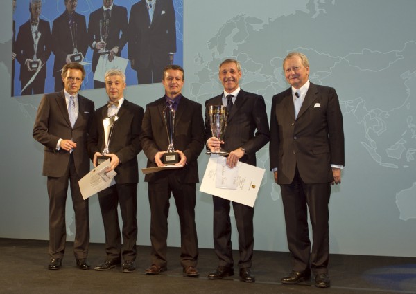 Pictured Left to Right are Wolfgang Dürheimer, Raymond Narac, Klaus Graf, Gianluca Roda, Dr. Wolfgang Porsche