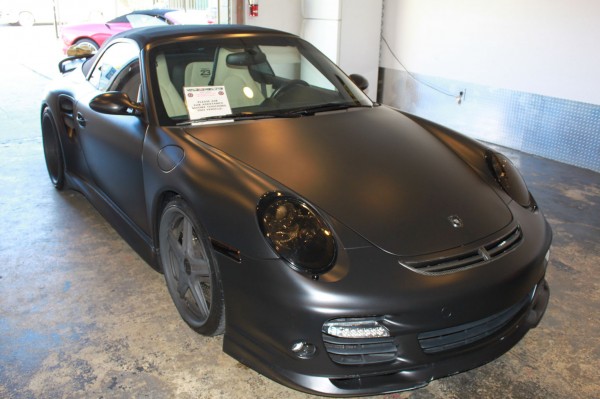 David Beckham's Flat Black Porsche for Sale