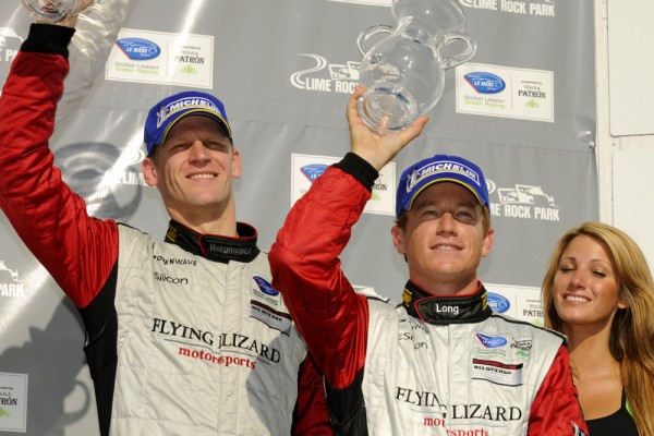 Joerg Bergmeister and Patrick Long on Podium in Second Place at Lime Rock ALMS