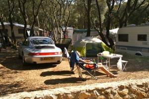camping in a Porsche 993