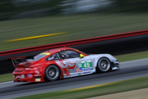 Flying Lizard #45 at Mid Ohio ALMS race