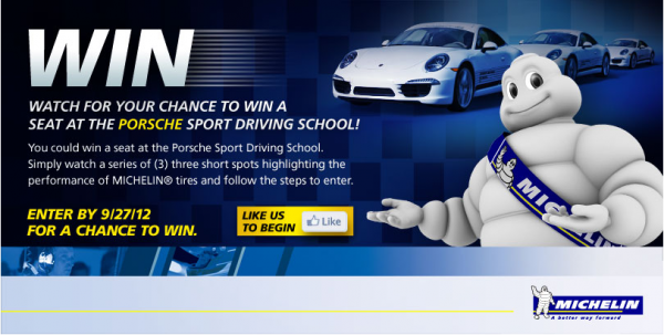 Michelin Porsche Sport Driving School contest