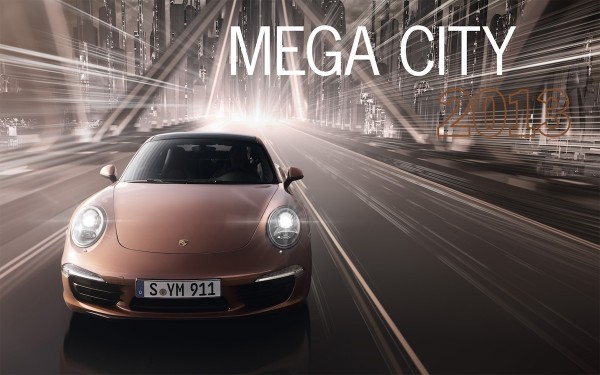 2013 Porsche Calendar Mega City