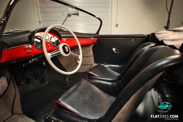 Porsche 356 speedster interior