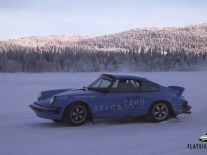 ice driving 911 rally cars