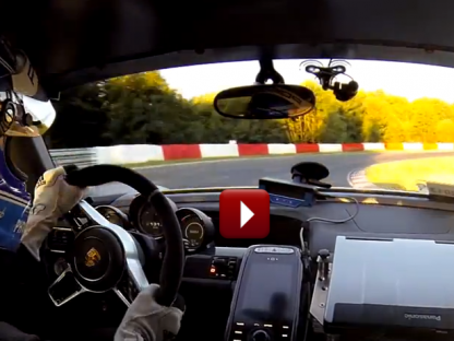 marc lieb driving the Porsche 918 Spyder for a new nurburgring record