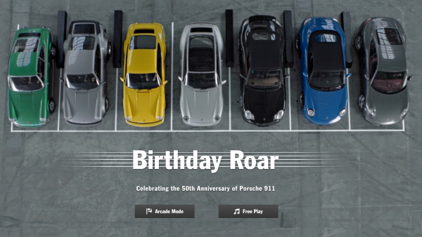 Porsche Birthday Roar online game