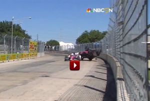 Dario Franchitti IndyCar Crash Houston