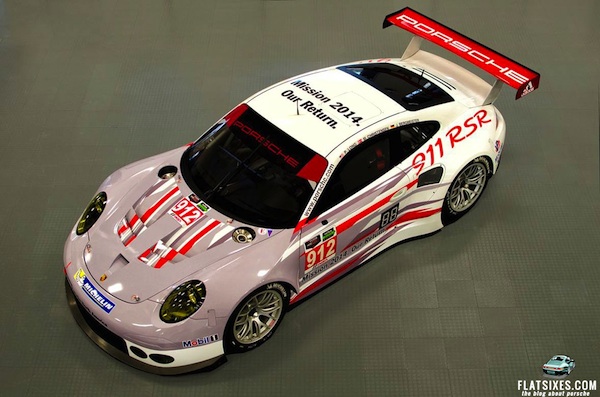 Porsche's new livery design for the 911 RSR.