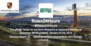 Porsche twitter guide rolex 24 at daytona