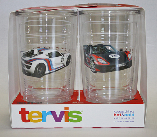 Win This Set of 16oz Tervis Tumblers Featuring Porsche 918 Spyder Prototypes