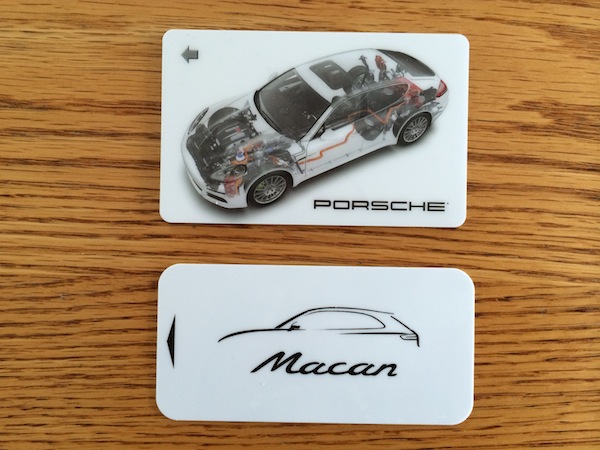 Porsche Macan and Porsche Panamera Room Key