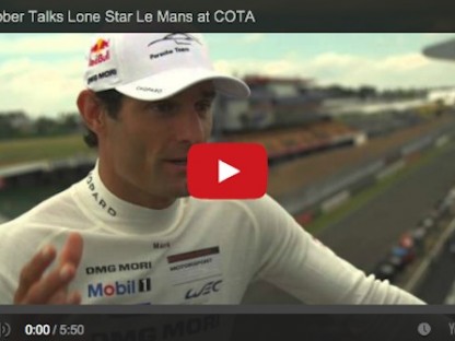 mark webber talks porsche and preparing for the WEC race during the Lone Star Le Mans at COTA