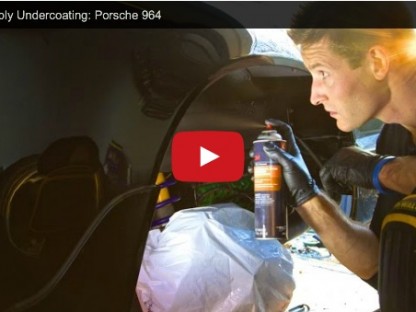 learn how to apply undercoating to your Porsche's wheel wells in this video