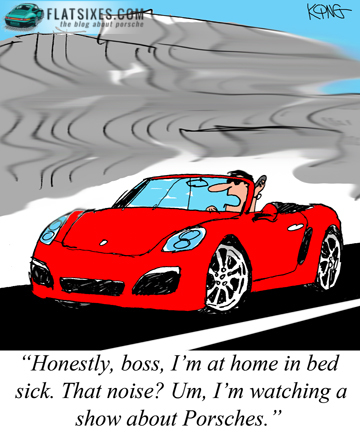 Porsche cartoon