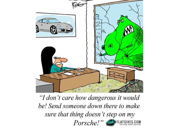 Porsche comic strip