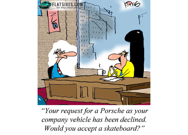 Porsche cartoon April 3