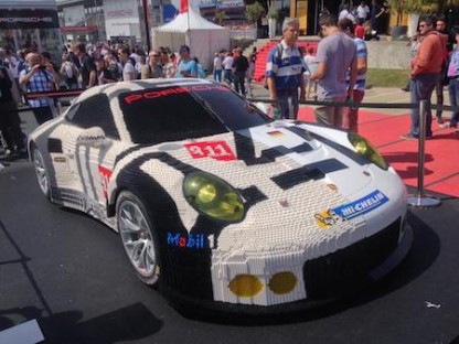 1/2 of this Porsche 911 RSR is made from LEGO