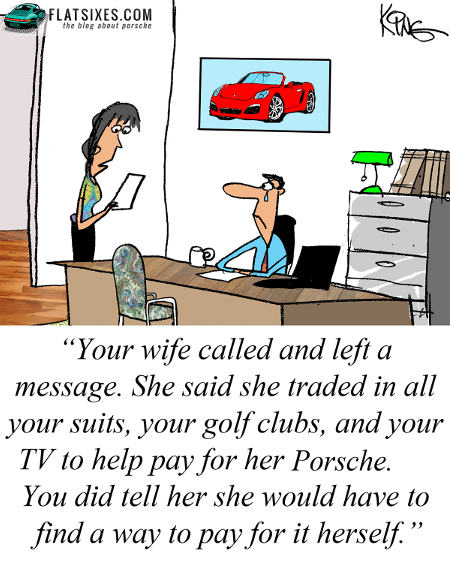 Porsche comic strip 