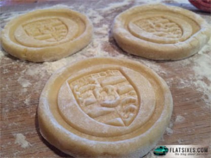 How to make cookies using Porsche cookie stamp