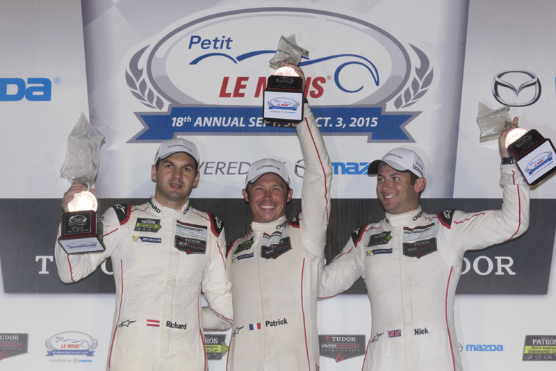 Porsche with a historic win at Petit Le Mans winning the race overall in a GT class car. 