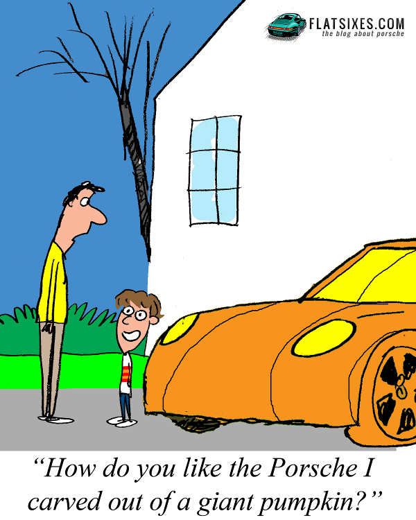 Porsche Halloween comic strip