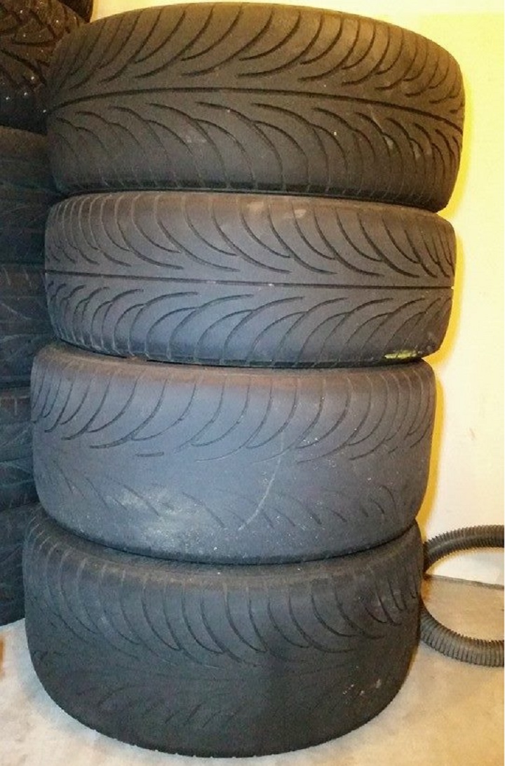 Stack of Sumitomo Tires