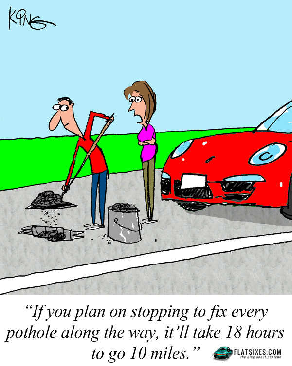 Porsche Cartoon Image December