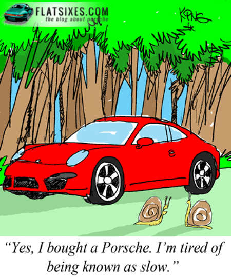 Porsche Cartoon March 1st