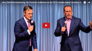 Jerry Seinfeld introducing his Porsche collection on Amelia Island