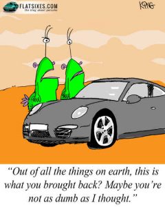 Porsche comic strip