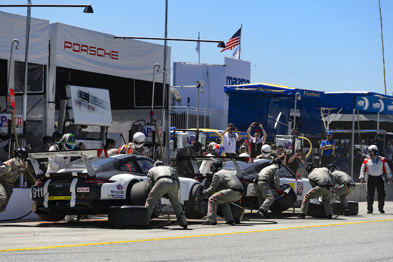 2016- Laguna Seca- Porsche North America pit stops