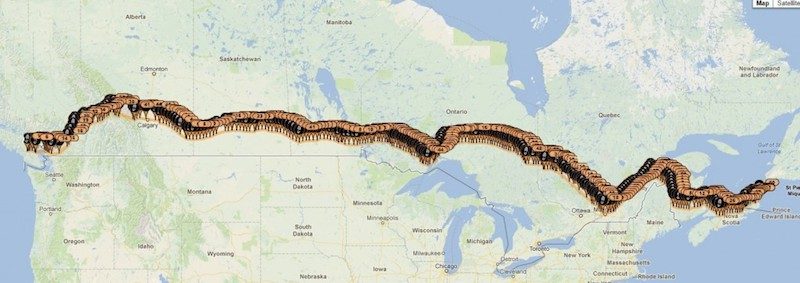 the longest drive map