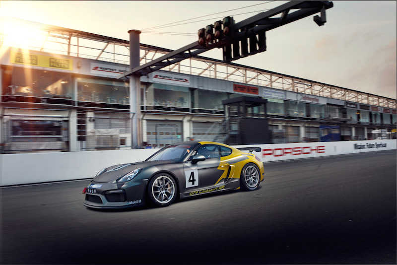Porsche GT4 Clubsport MR- Track Shot- Frontstraight
